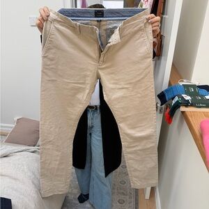 J. Crew 484 Slim Fit Light Khaki Pants